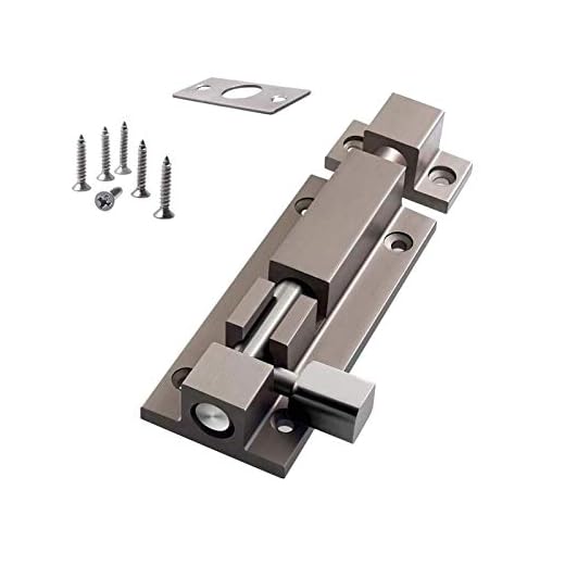 Door Lock,Thick Slide Barrel Door Bolt Latch Heavy Duty Gate Lock Security Guard Hardware for Bedrooms/Bathrooms/Cupboards/Pet Gate and Storage Units(3.5 * 1.1 inches)