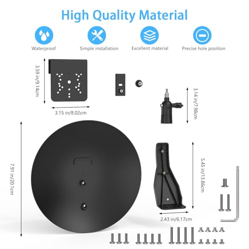 HOLACA Universal PTZ Camera Gutter Mount and Sun Rain Shade Cover for AOSU ANSQUE Eufy SEHMUA Tapo Cinnado Reolink Security Cameras, Shield Compatible with PTZ Cameras by HOLACA - Image 5