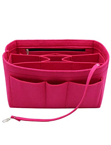 Robusta ma molto leggera, borsa organizer strutturata da portare nella tua borsa, il tessuto spesso in feltro protegge meglio i tuoi oggetti all'interno. Adatta per una varietà di modelli di borse, mantiene la forma della borsa.
