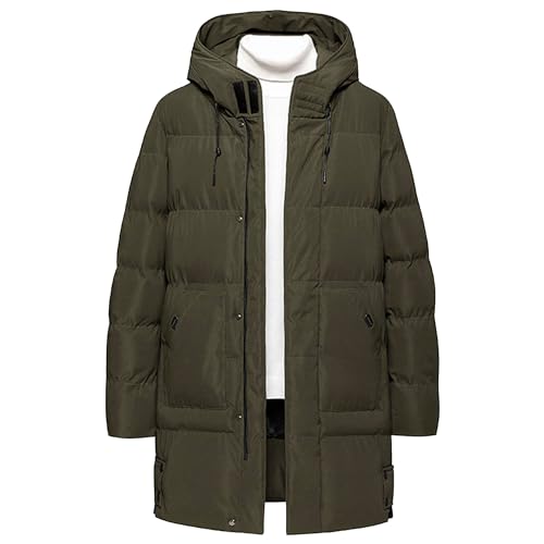 Manteau long épaissi homme pour affronter le froid urbain en hiver
