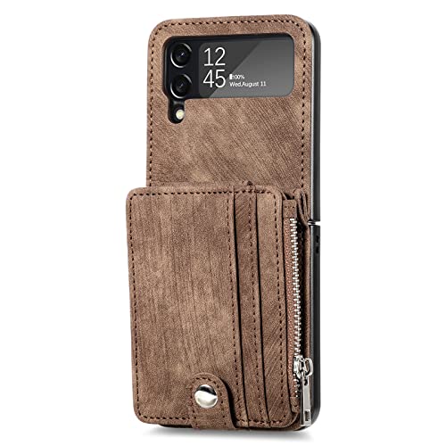 Capa Para Samsung Galaxy Z Flip 4, Resistente A Choques, Anti-queda, Leve, Destacável, Carteira Mult