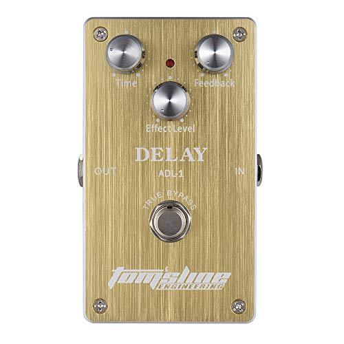 Pédale de retard en alliage d'aluminium true bypass pour guitare électrique