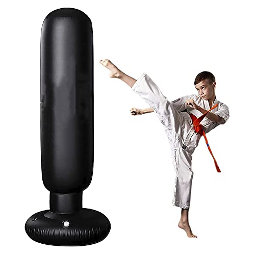Colonne de boxe gonflable TIM-LI pour sport à la maison et défoulement des enfants