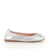  UNISA - Bailarina MTS Silver Puntera Glitter Cuero Niñas Color: Plata Talla: 32