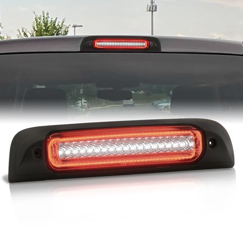 AJP Distributors Smoke LED Third 3RD Brake Stop Tail Light Rear Center High Mount Roof Cargo Lamp Assembly Compatible/Replacement For Silverado Sierra 1500 2500HD 3500HD 2014 2015 2016 2017 2018 2019