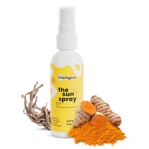 Image of TuCo All Skin Kids 2 in 1 Sunscreen Spray with SPF 30 | Turmeric, Licorice, Mango Butter | UVA /UVB PA++++ | Broad Spectrum | Benzophenone- 3 and Avobenzone Free | Ages 2-5, 5-10, 10-15 | 100 ml |