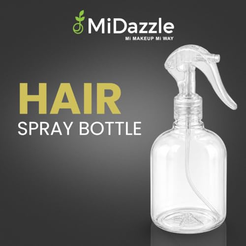 Image of Omidazzle SPRAY BOTTLE, Transparent Clear Empty Water Spray Bottles, Water Liquid Sprayer Set for Face, Hair, Garden, Sanitizer, Perfume, and DIY Hair Treatments (200ml)