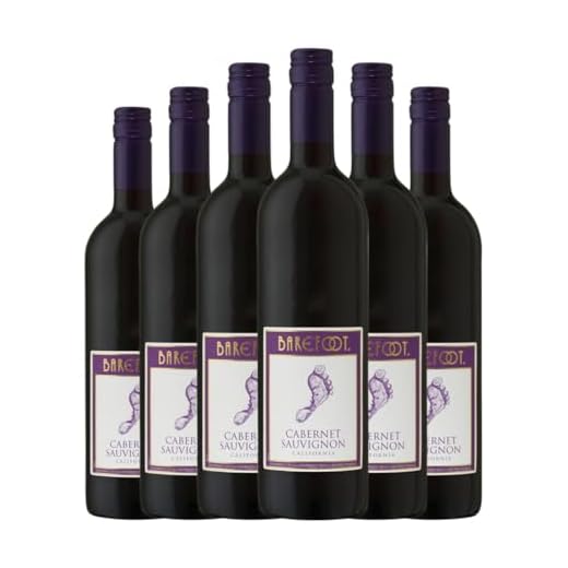 Barefoot Cabernet Sauvignon California 75 cl Rotwein (Karton mit 6 Flaschen von 75 cl)
