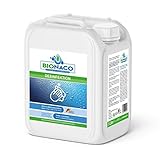 Bionaco Desinfektionsmittel 5 Liter - Alkoholfreies Reinigungsmittel zur Desinfektion, Hygiene-Reiniger für Oberflächen und Gegenstände, nachhaltiger & naturnaher Wirkstoff-Komplex, Made in Germany