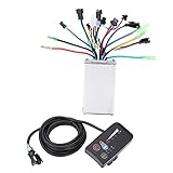 AYNEFY Brushless Controller 24/36v/48v Motor Speed Controller Bürstenmotor Drehzahlregler Elektromotor Controller mit Wasserdichter LCD Panel für E-Bike Elektro Fahrrad Roller,250W/350W