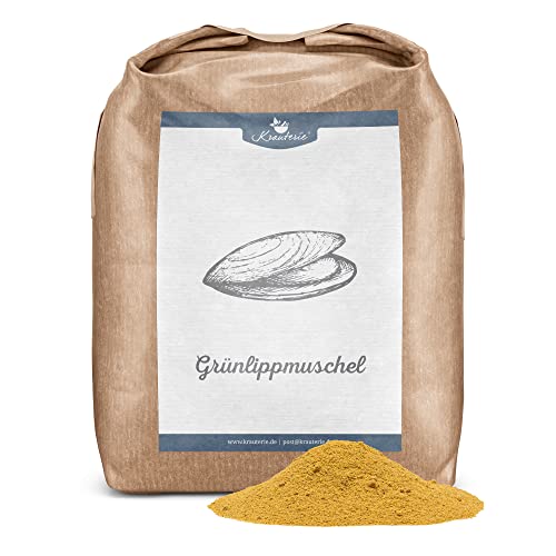 Krauterie Grünlippmuschel für Pferde (500 g) - Gemahlene Muschel in Spitzenqualität - Artgerechtes Einzelfuttermittel für Pferde frei von Zusatzstoffen, Pulver