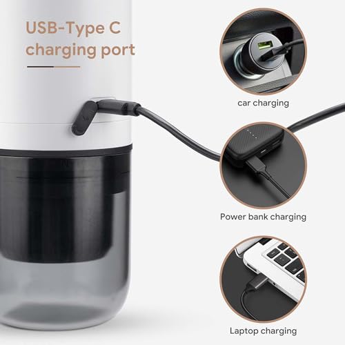 Cafetera portátil eléctrica con batería y cápsulas 1 taza miniatura 5