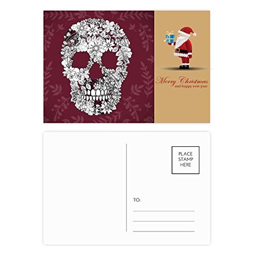 Cartes postales fleurs et os du Mexique : lot de 20 cartes à offrir
