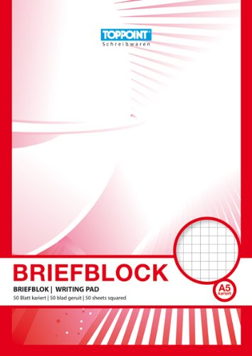 10 Briefblöcke Briefblock kariert DIN A5 Schreibblock