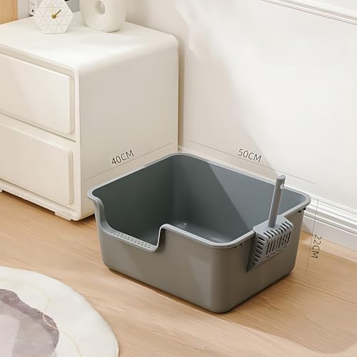 Arenero para gatos extra grande de plástico resistente miniatura 6