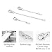 White Gold Chain Necklace Extender 925 Sterling Silver Necklace Bracelet Anklet Extenders Chain Extension for Jewelry Making (1 2 3 inch)