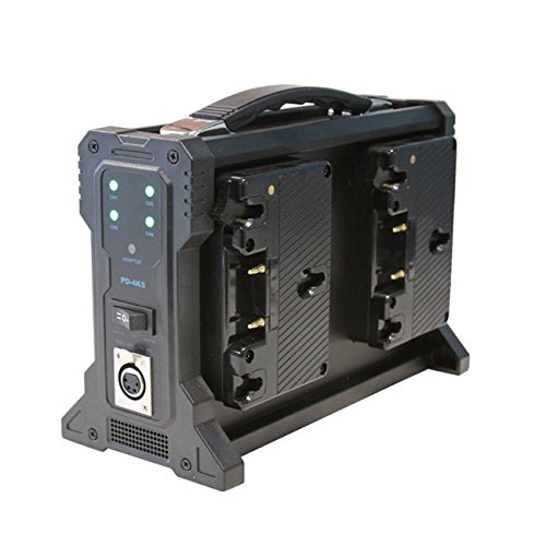 Quad Gold-Mount Battery Charger with XLR