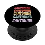 Barranquismo PopSockets PopGrip Adhesivo: Esto dice "Canyoning" y es un regalo perfecto para los amantes del barranquismo. Los diseños repiten la palabra Canyoning, mostrándola audazmente para que todos la vean y proclamando tu interés en el barranquismo, haciendo es el regalo perfecto de ba...