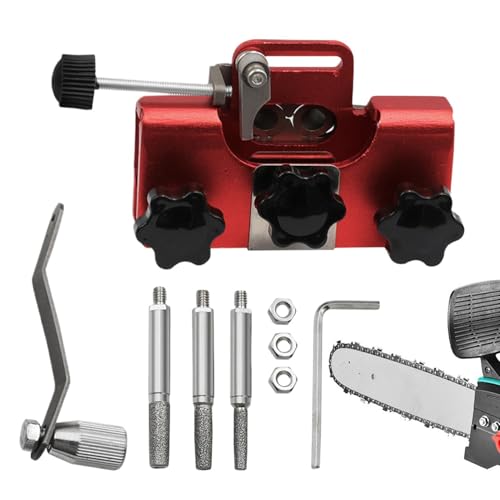 Afilador de motosierras manual con manivela para carpintería 2