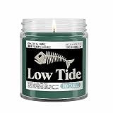 Low Tide Scented Candle - Smells Like Sea Spray - Brine - Decay - 100% Naturally Vegan Soy and Premium Fragrance | Great Gift | Handmade in Denver, Colorado (4oz Glass Jar)