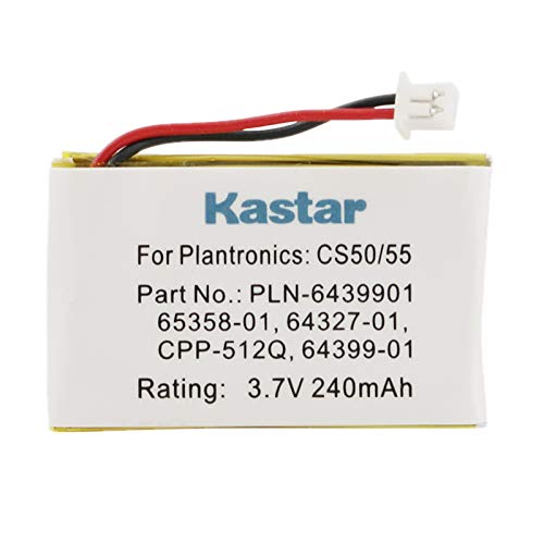 Kastar Battery Replacement For Plantronics CS50 CS50-USB CS55 CS60 6535801 202599-03 64327-01 64399-01 64399-03 PL-64399-01 ED-PLN-6439901 PLN-6439901