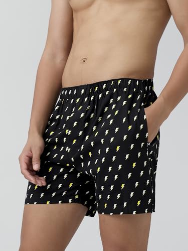 Image of XYXX Men's Remix Regular Fit Cotton Printed Boxer with Dual Pocket & No Marks Waistband (Pack of 2)