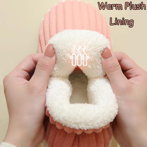 Fluffy Slipper Booties Women Men, Sunmoine Unisex Thick Plush Winter Warm Cozy Stylish Anti-Slip Cloud Snow Boots2