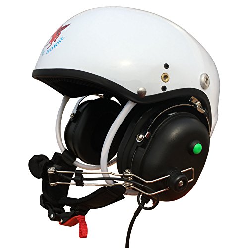 Gadek Professional Communication Helmet for Powered Paragliding and Paramotor (White)