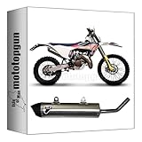 termingoni pot echappement oval titanium fim compatible avec husqvarna te 125 2017 2018 mototopgun