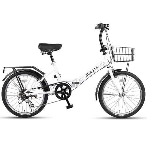 AVASTA Quartet 20 24 Inch Folding Bike with 7-Speed, Dual