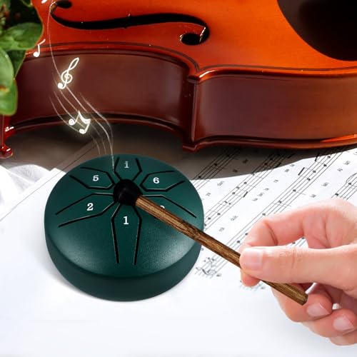 Tambor portátil de acero BESPORTBLE para percusión musical miniatura 5
