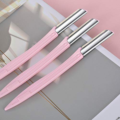 Augenbrauen-Rasierer, Wange, Gesichtshaarentferner, Pfirsich-Rasierer, Damen-Trimmer, Rasier-Pflegeset, 3-teilig (Rosa) - Image 6