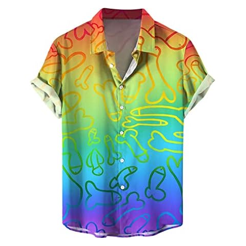 NOAGENJT Hawaiian Shirt and Shorts Set Mens Summer Shirts Cover