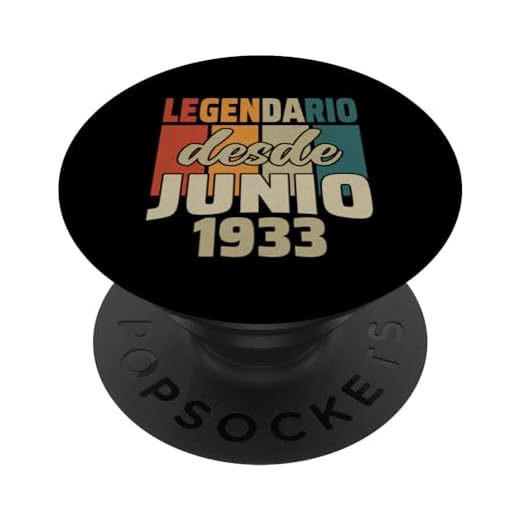 Legendario Desde Junio 1933 - Cumpleaños 91 Años PopSockets PopGrip Intercambiable
