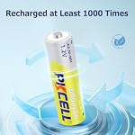 PKCELL Nimh rechargeable AA 600mAh Batterie pour lampe solaire de jardin