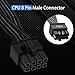 COMeap CPU Cable for Corsair PSUs, CPU 8 Pin Male to CPU 8 Pin (4+4 Detachable) Male EPS-12V Motherboard Power Adapter for Thermaltake ARESGAME Power Supply 25-inch(63cm)