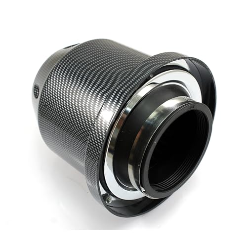 Krtopo Filtro de aire de 76 mm de alto flujo de aire frío para coche, furgoneta, entrada de aire de motor, filtro de repuesto, cono de red deportiva de alto rendimiento para coche