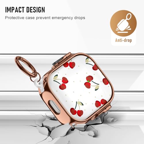 Image of Gedicht for Apple Airpods 2nd Generation Case,Soft Shockproof Airpods 2 Case Cute Cover for Girls Women with Keychain for Airpods 2nd /1st Cases with Lock,Cherry Dot