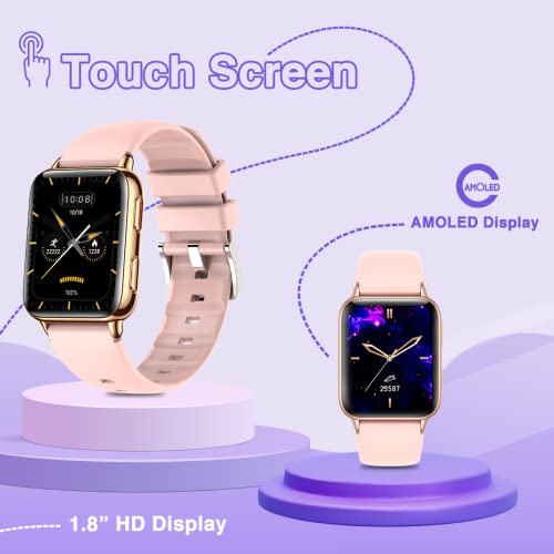 Image of Mustard Magma Smart Watch with 1.8 inch Amoled Display, Bluetooth Calling, Water Proof IP68, 100+ Sports Mode, 150+ Watch Faces, Dedicated Spo2, and Dynamic Heart Rate Analysis,(Gold)