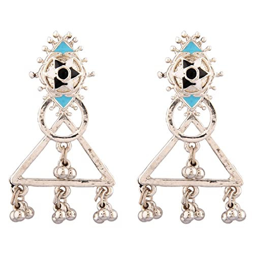 Efulgenz Pendientes colgantes indios oxidados bohemios vintage tribales mal de ojo Cover