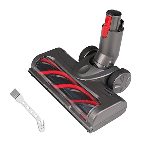 FEVORCS Weiche Rollenbürste für Dyson V7 V8 V10 V11 V15 Vakuumbürstenaufsatz, flexibel, Bodenkopf mit LED-Scheinwerfern Cover