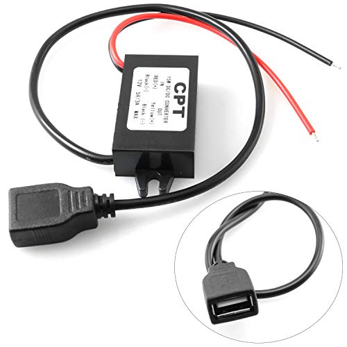 DGZZI DC Converter Buck Module 12V to USB 5V 3A DC-DC Converter Step Down Adapter for Car2