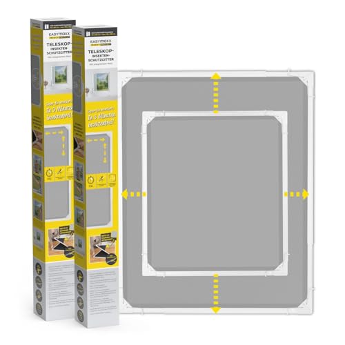 EASYmaxx 14885 Insect Protect Teleskop-Insektenschutzgitter Telescopic Screen, White, Fenster-2 Stück EASYmaxx 14885 Insect Protect Teleskop-Insektenschutzgitter Telescopic Screen, White, Fenster-2 Stück