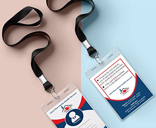 Casebuy LANYARD-8INCH-JS-20-BLACK 20Pcs Badge Lanyards Bulk Black Nylon Neck Lanyard Strap thumb #4