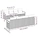 vidaXL Gartensofa-Set 9 pcs Hellgrau und Dunkelgrau Poly-Rattan, Garten- und Terrassensofas, langlebig, modern, modulares Design, UV-beständige Materialien, ideal für den Außenbereich