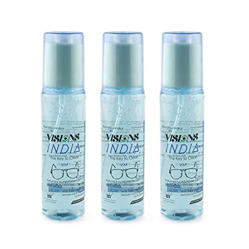 Image of AUGEN by VisionsIndia Premium Spectacles, Sunglasses, Laptop, PC, Camera Lens Cleaning Solution Spray Kit with Premium Microfiber Cloth (Aqua Breeze, 180ML)