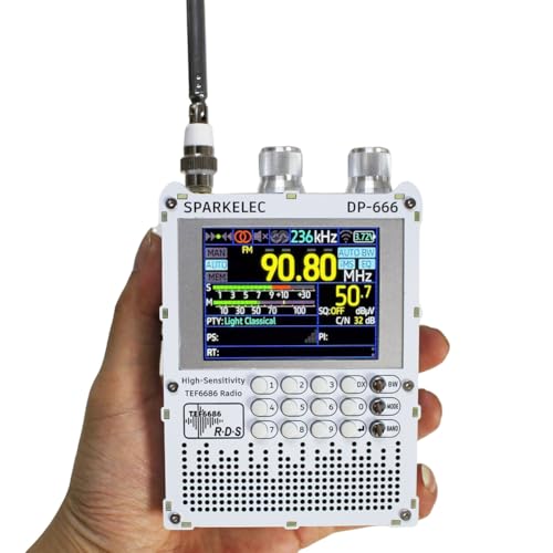 Radio TEF6686 DP-666 para sintonizar emisoras sin interferencias y con pantalla táctil 5