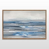 Framed Canvas Wall Art Abstract Landscape Canvas Prints Home Artwork Decoration for Living Room,Bedroom - 16x24 inches