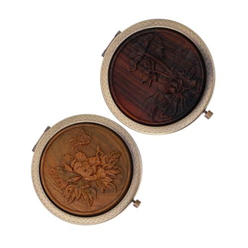 Miroir de maquillage pliable double face portable résistant - 2