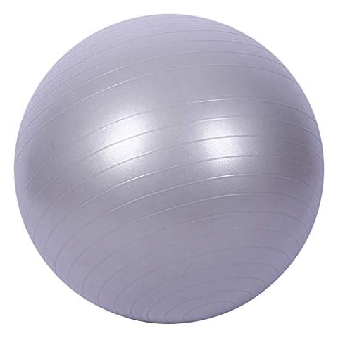 mothcattl Exercise Ball, 45cm Anti-Burst Gym Ball with Pump, Swiss Ball for Yoga, Pilates, Pregnancy & Fitness Grey Cover
